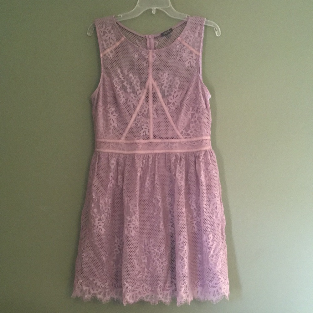 Lilly Rose lilac mesh and lace dress size XL